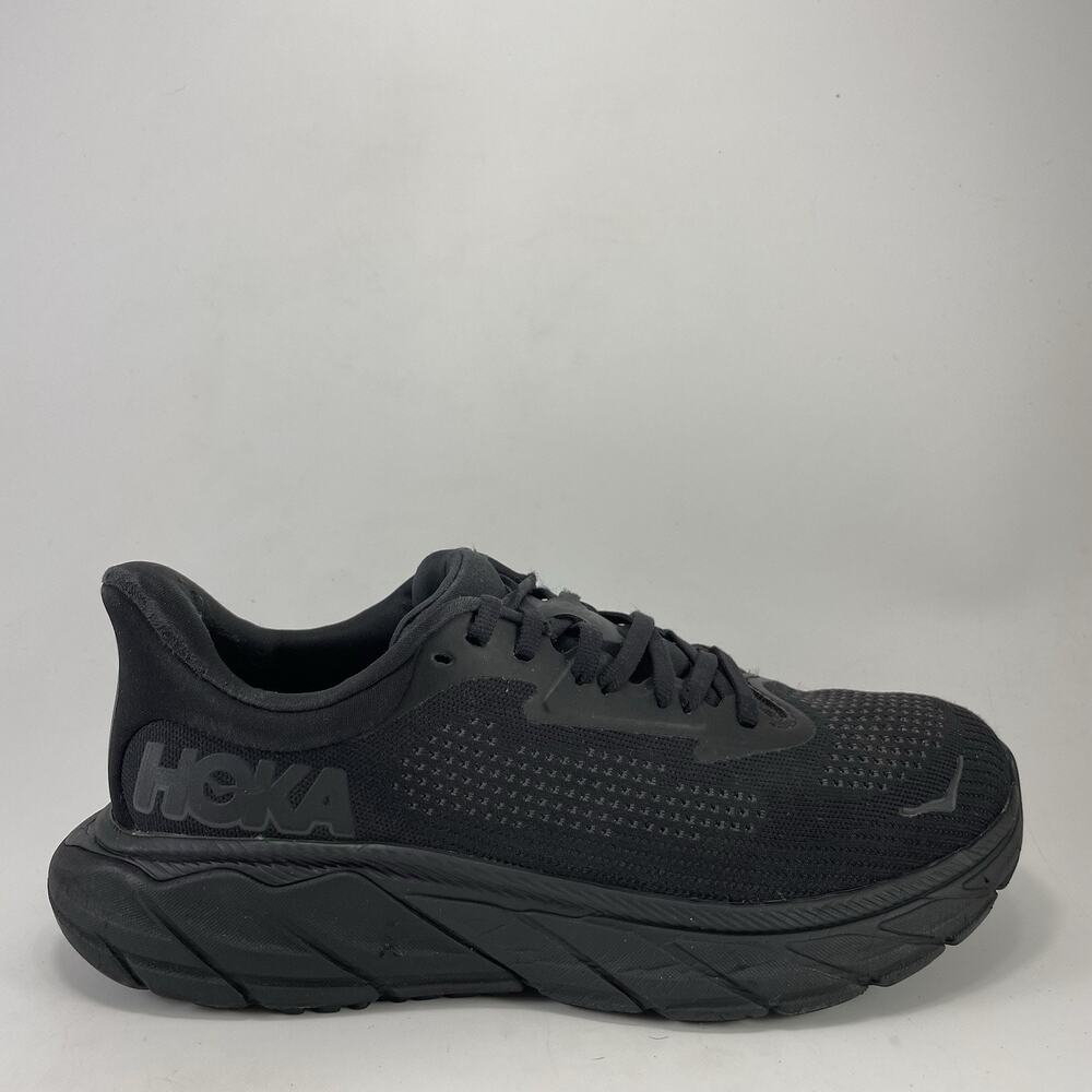 Hoka One One Arahi 7 Triple Black Womens Size 7.5 B Running Shoes Sneakers
